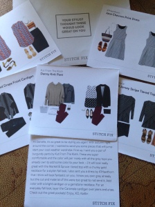 Each card shows you how to style your item, and the stylist writes you a personal message :-)